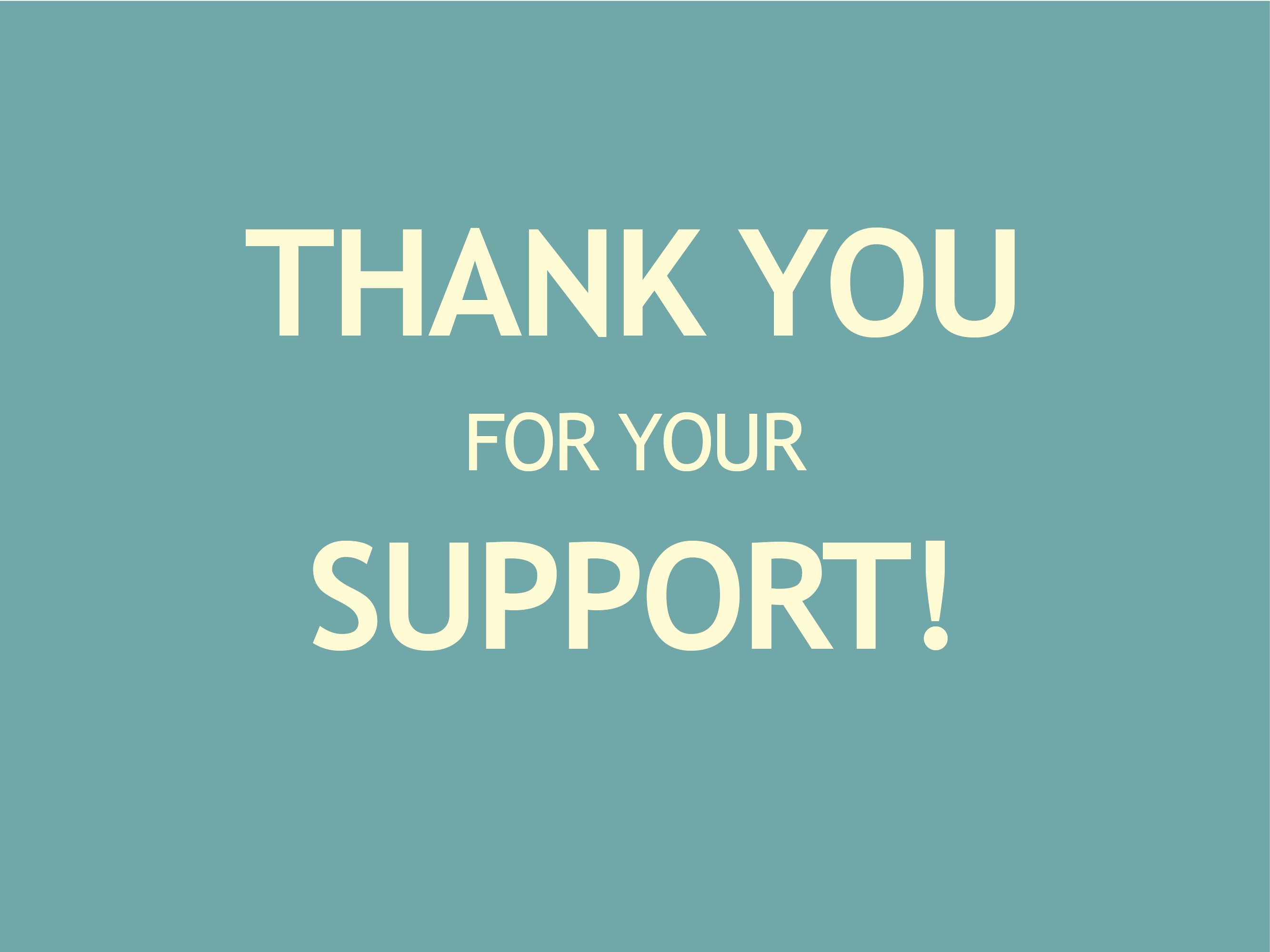 a big thank you